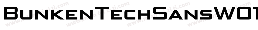 BunkenTechSansW01-Medium Regular字体转换